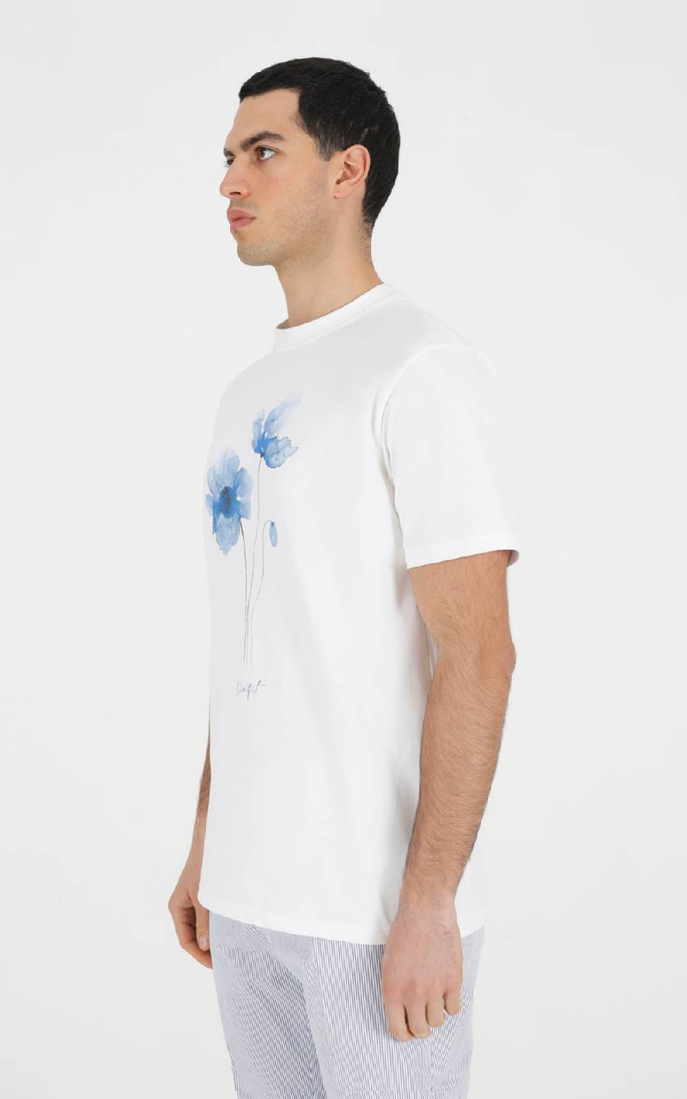 Outfit Italy T-Shirt In Cotone Stampata Flower