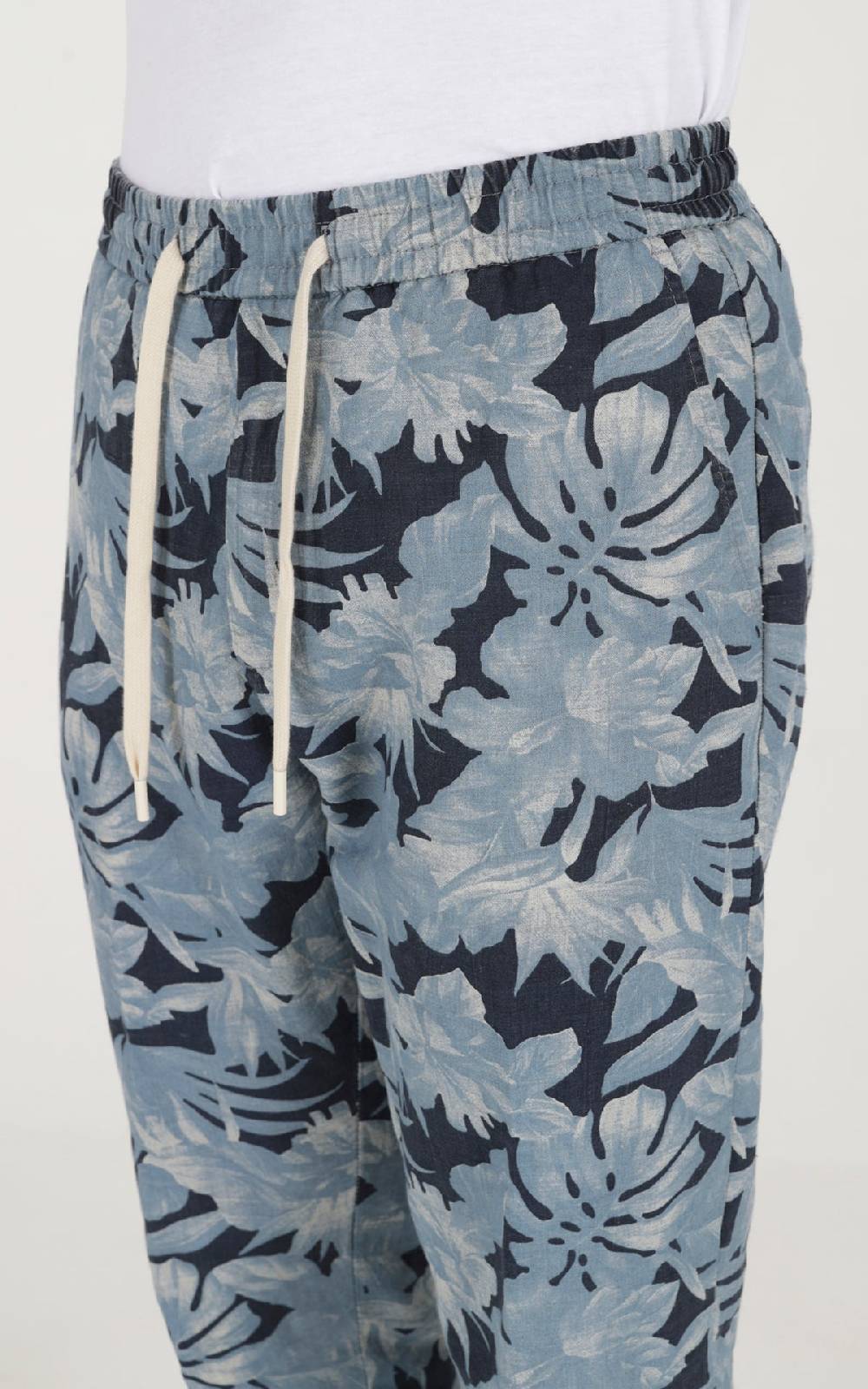 Outfit Italy Pantalaccio Con Laccio In Lino Stampato