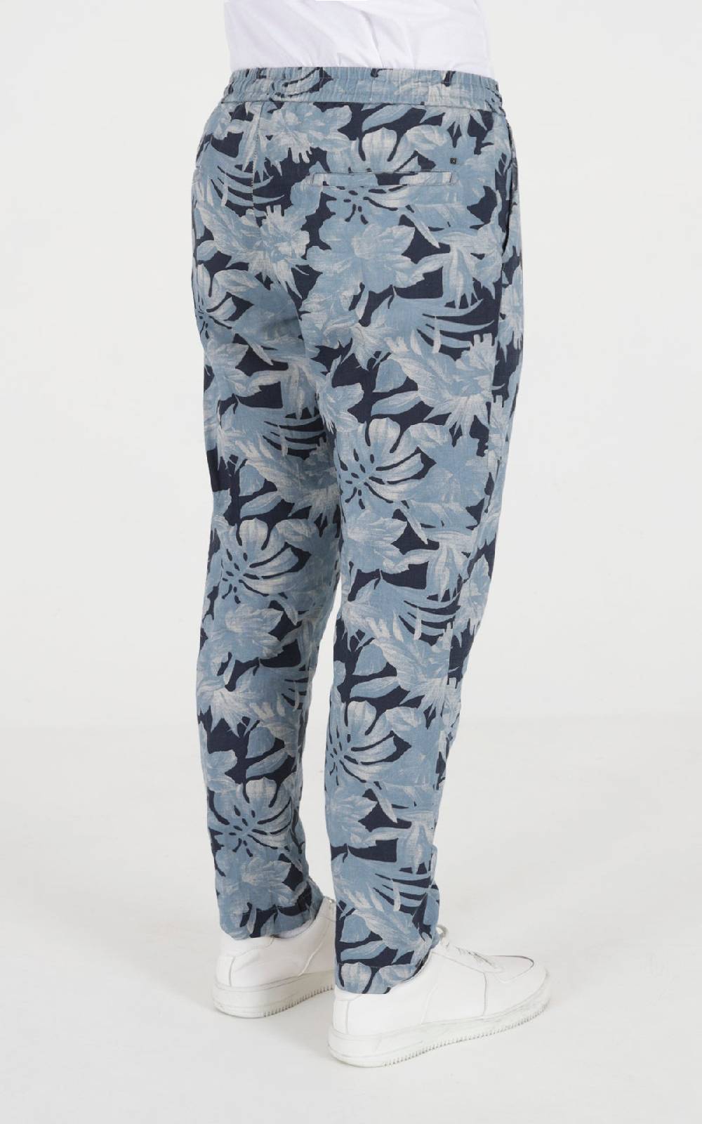 Outfit Italy Pantalaccio Con Laccio In Lino Stampato