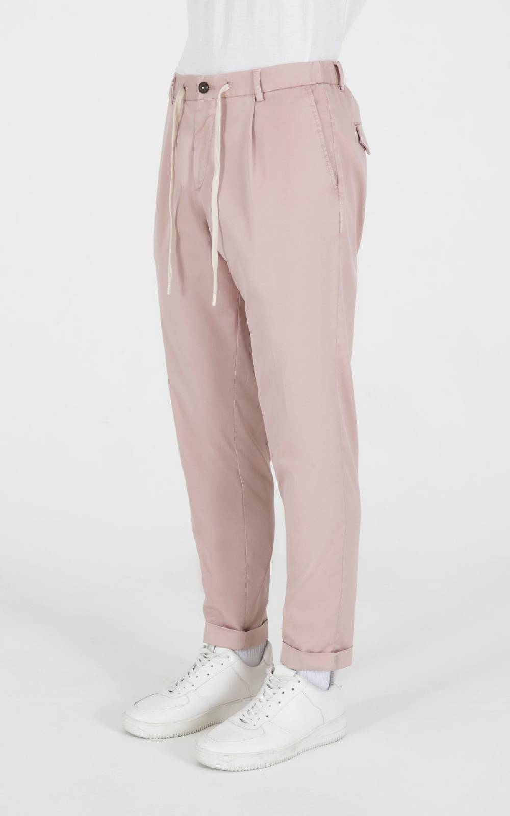 Outfit Italy Pantalaccio Con Laccio In Tessuto Micro Armatura