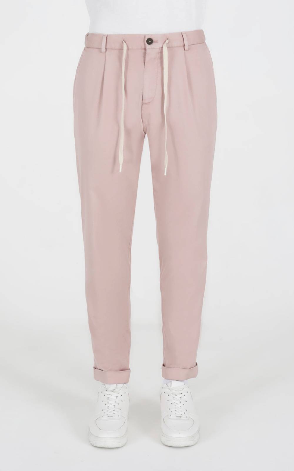 Outfit Italy Pantalaccio con laccio in tessuto micro armatura