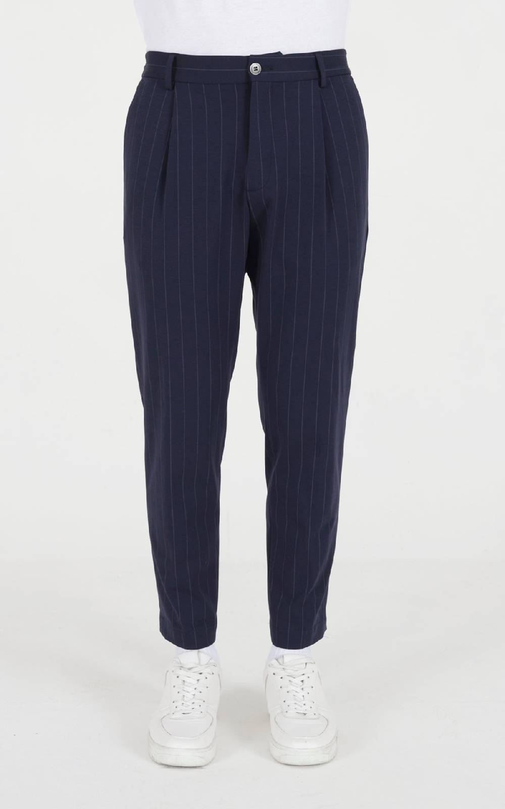 Outfit Italy Pantalaccio in punto milano stampa riga