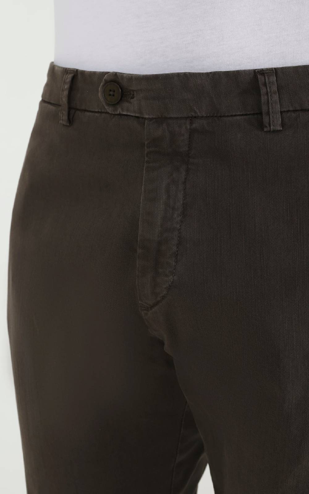 Outfit Italy Pantalone In Cotone Fiammato Con Tasche Dietro