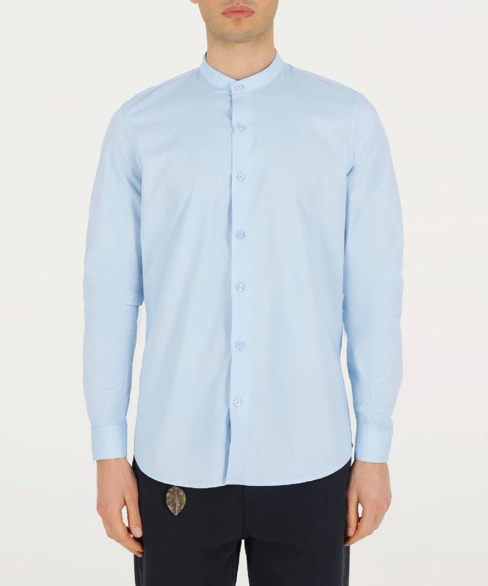 Over D CAMICIA BASICA COLLO COREANO