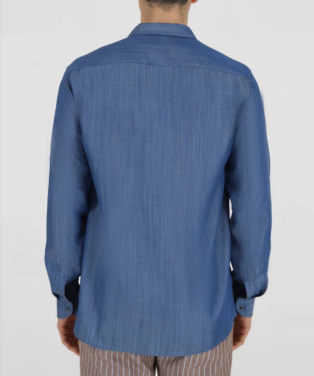 Over D CAMICIA MODELLO BLUSA COLLO B.DOWN