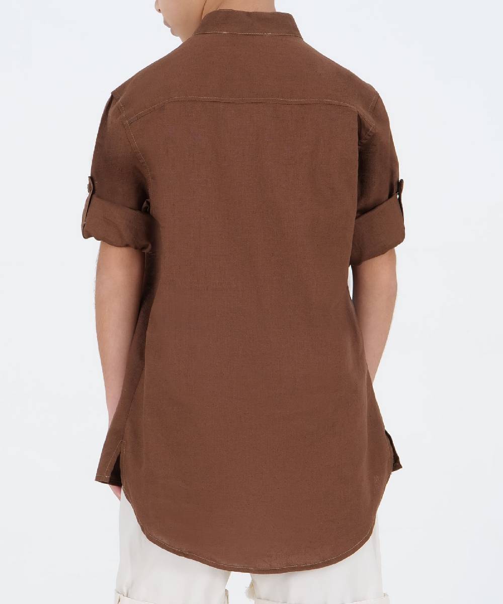 Over D CAMICIA SERAFINO LINO COREANA