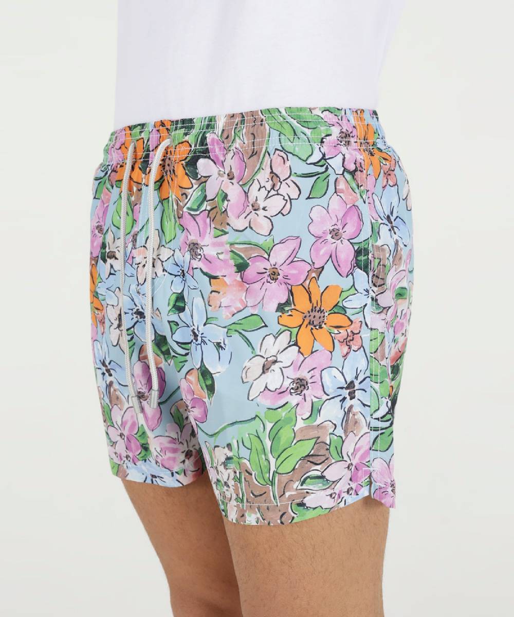 Over D COSTUME MARE STAMPA FIORI