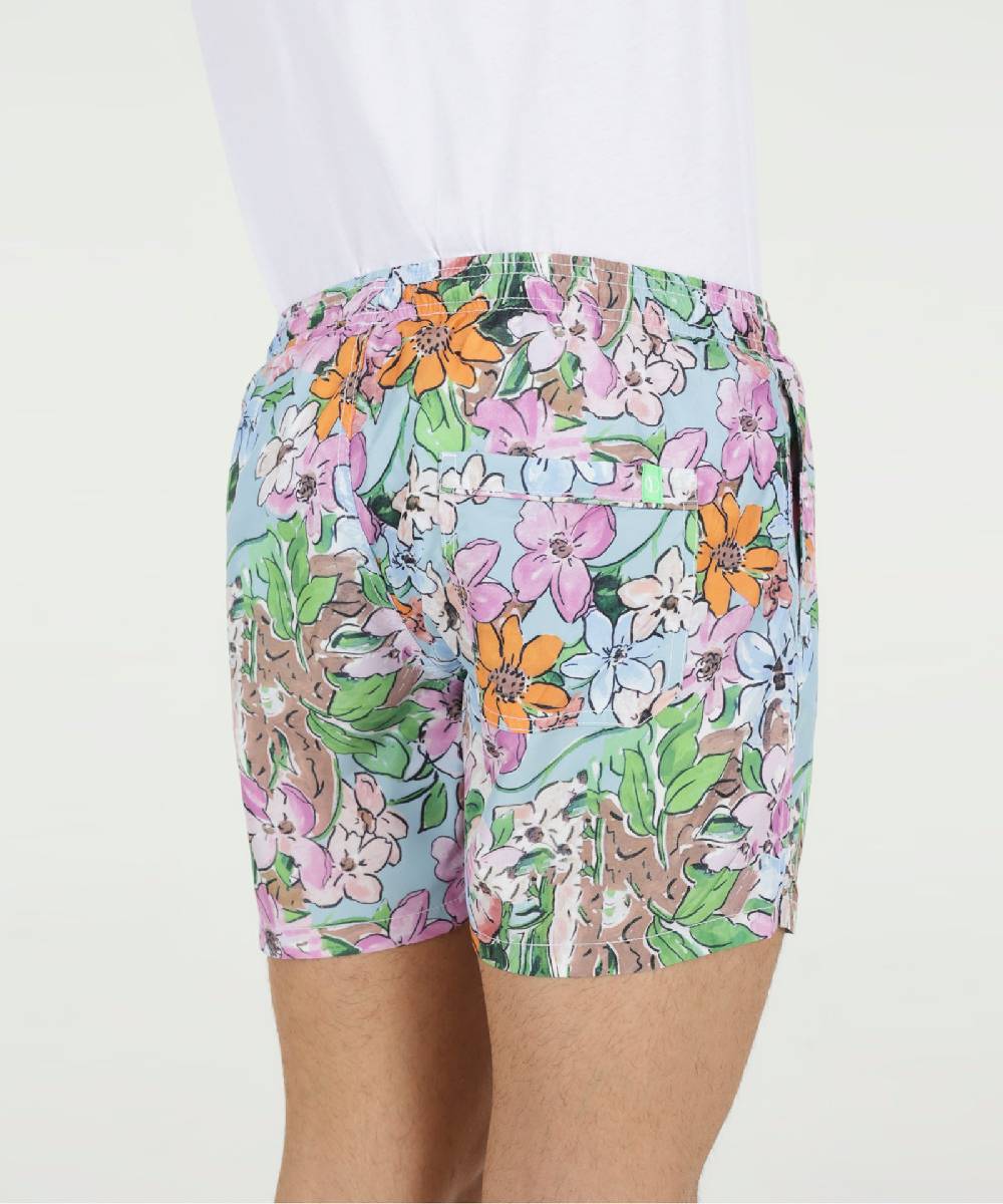 Over D COSTUME MARE STAMPA FIORI