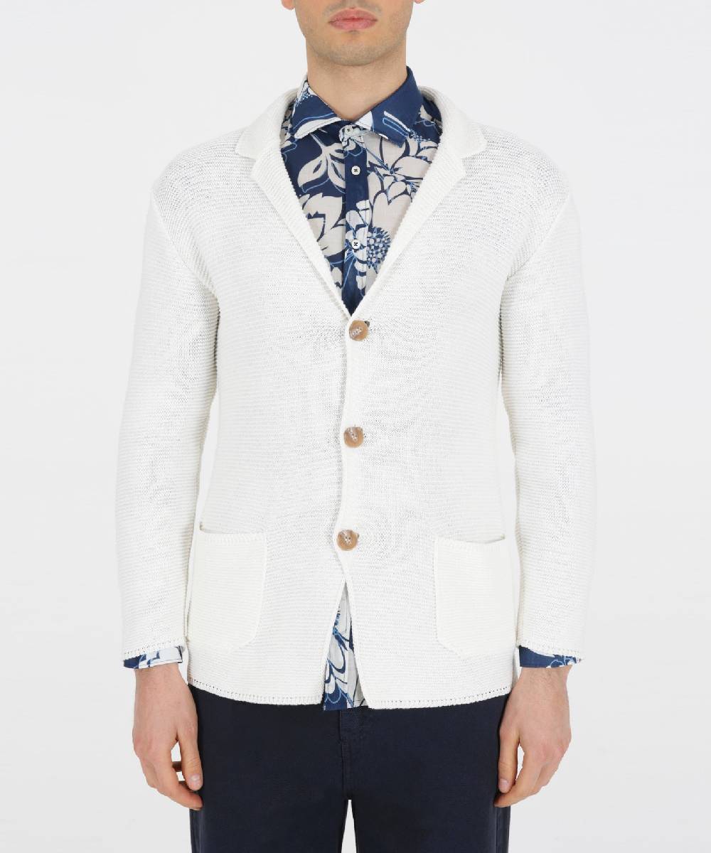 Over D GIACCA CARDIGAN COLLO 'REVERS'