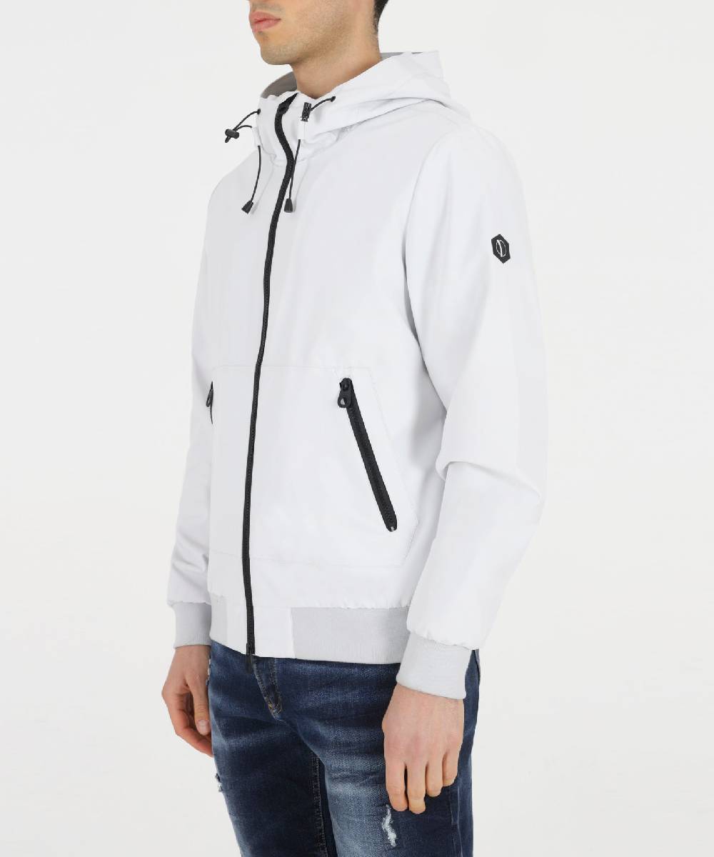 Over D GIUBBOTTO MODELLO BOMBER CON CAPPUCCIO