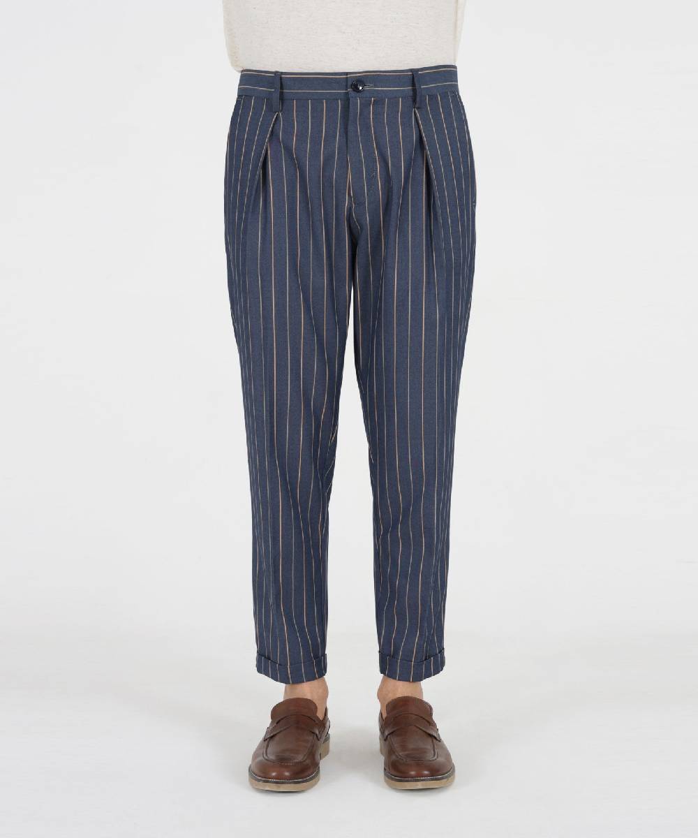 Over D PANTALONE CHINO 1 PINCE TAPERED FIT