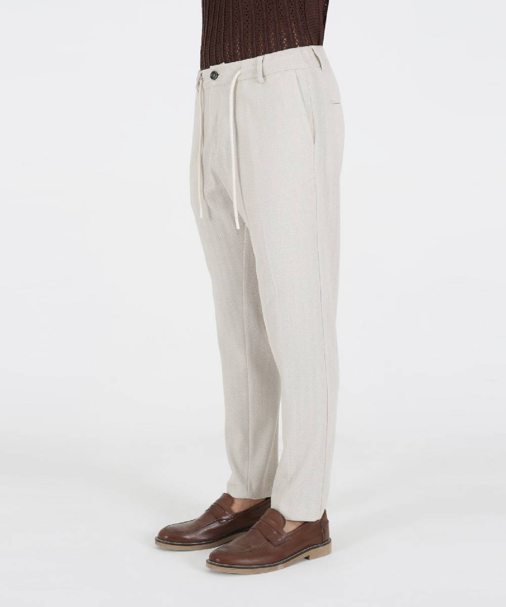 Over D PANTAMOLLA SLIM FIT TASCHE DOPPIO FILETTO