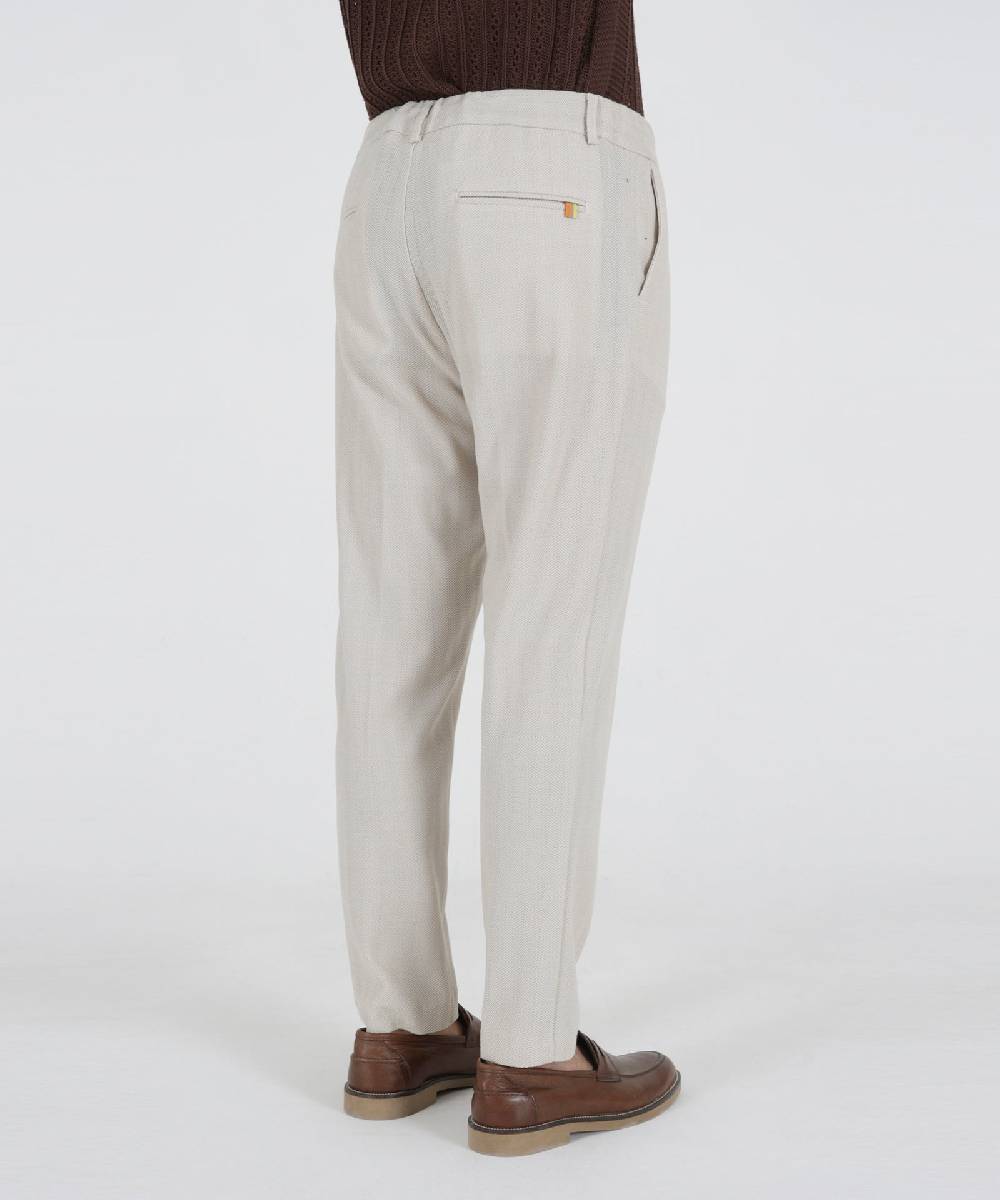 Over D PANTAMOLLA SLIM FIT TASCHE DOPPIO FILETTO