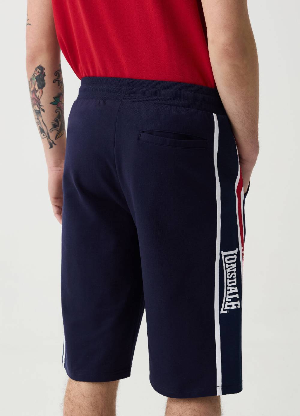 Ovs Bermuda Jogger Bande A Contrasto Con Stampa Logo