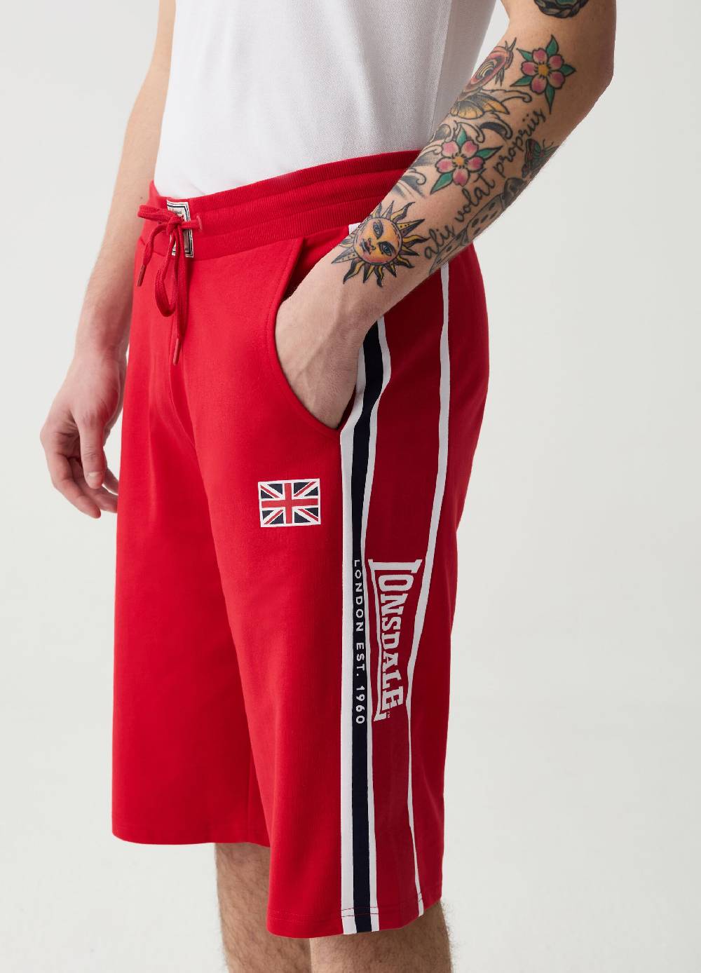 Ovs Bermuda Jogger Bande A Contrasto Con Stampa Logo