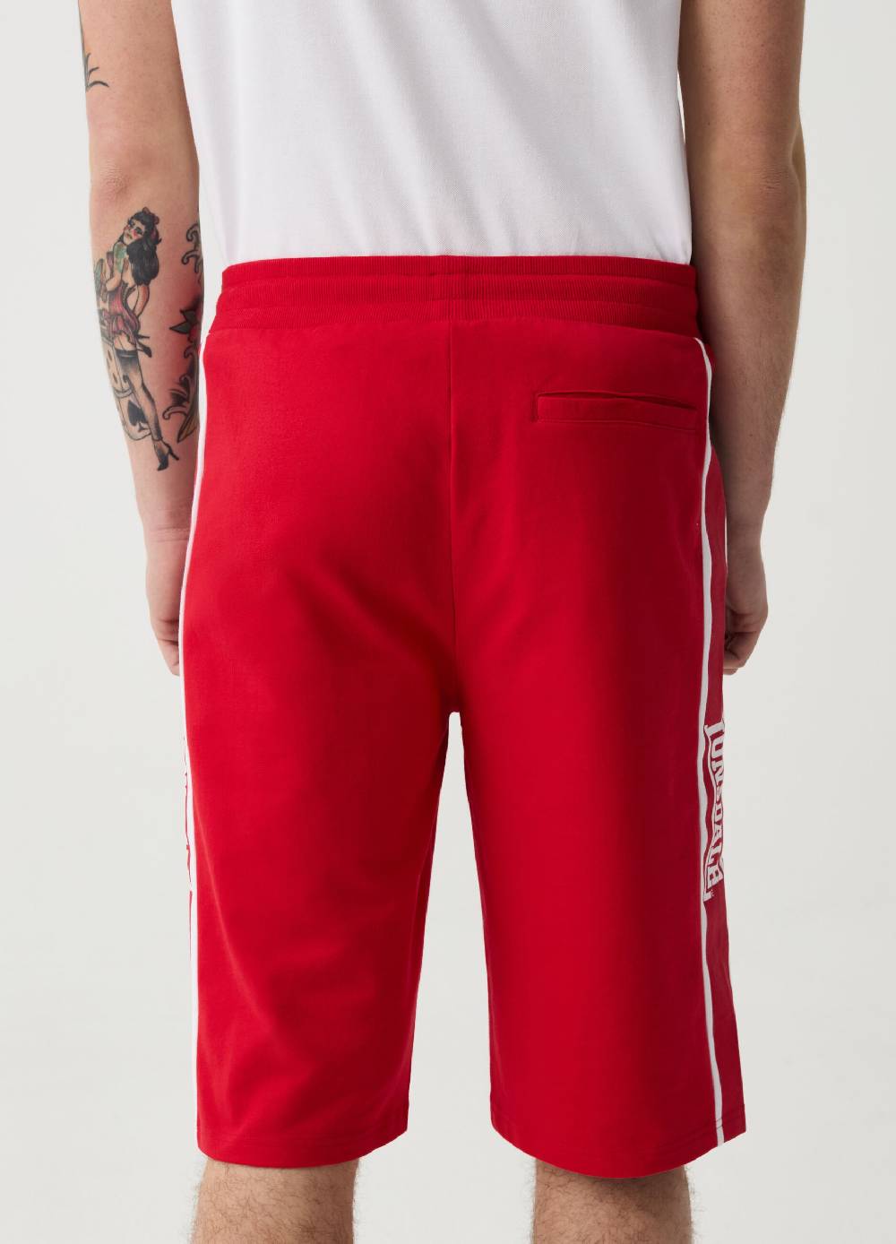 Ovs Bermuda Jogger Bande A Contrasto Con Stampa Logo