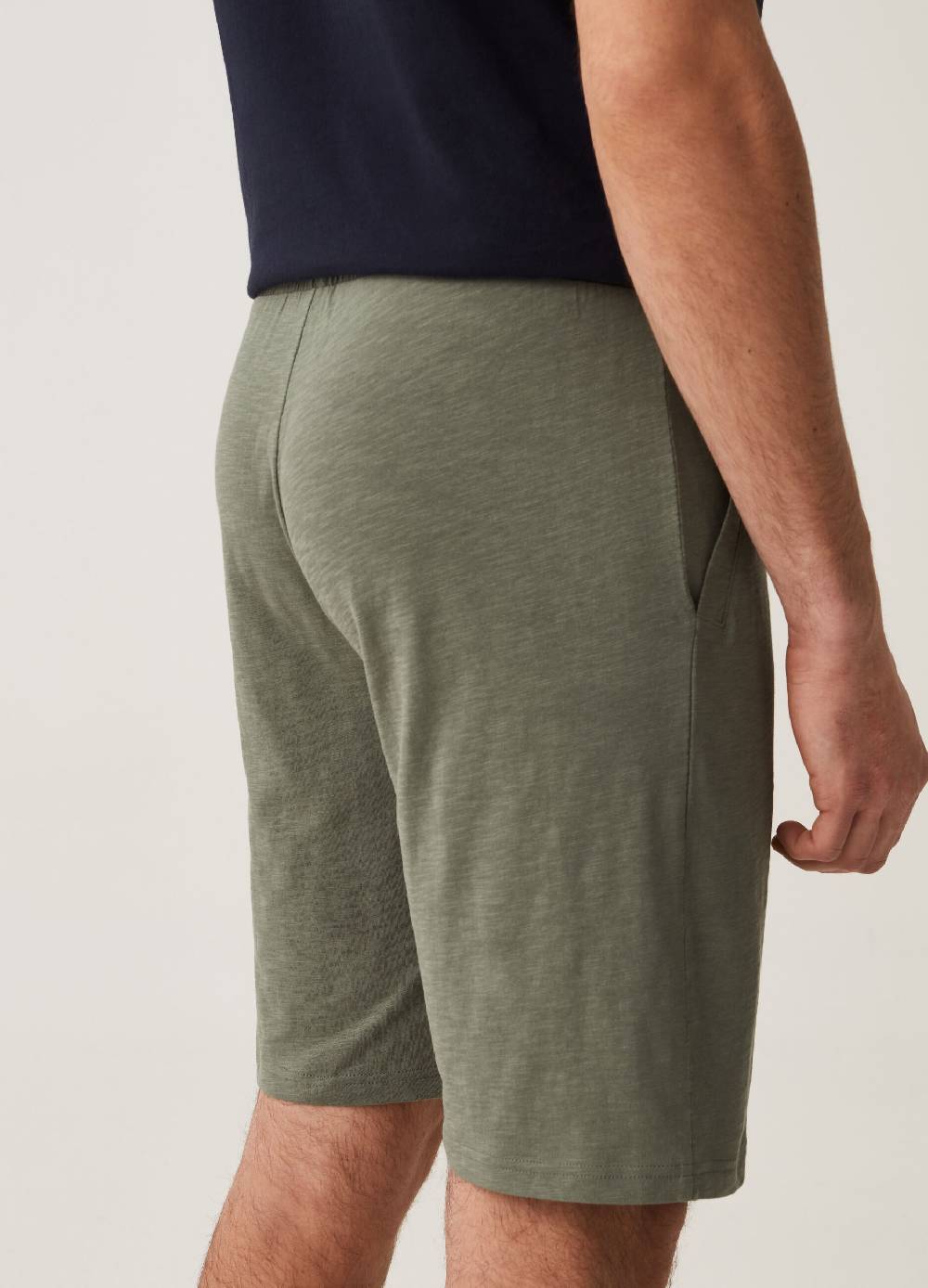 Ovs Bermuda Jogger In Cotone Slub Stampa Grand&Hills