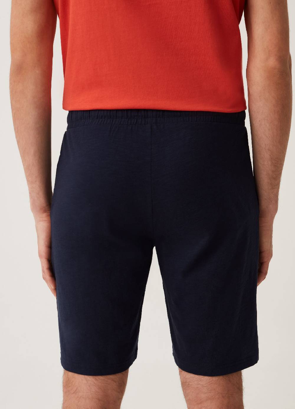 Ovs Bermuda Jogger In Cotone Slub Stampa Grand&Hills
