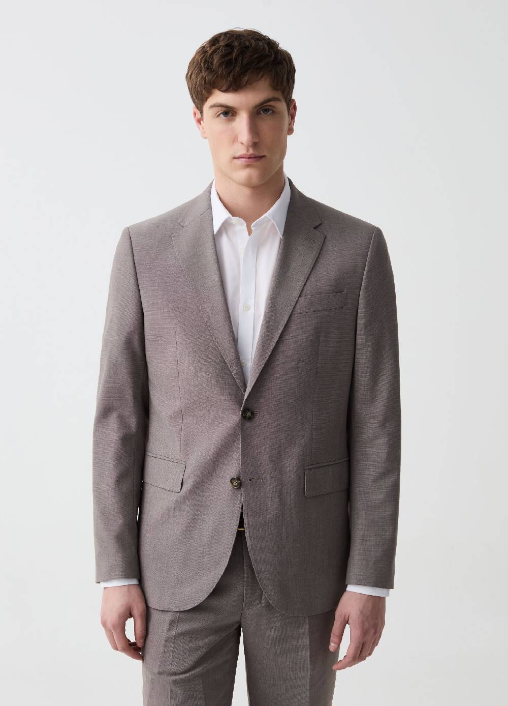 Ovs Blazer regular fit monopetto con micro struttura