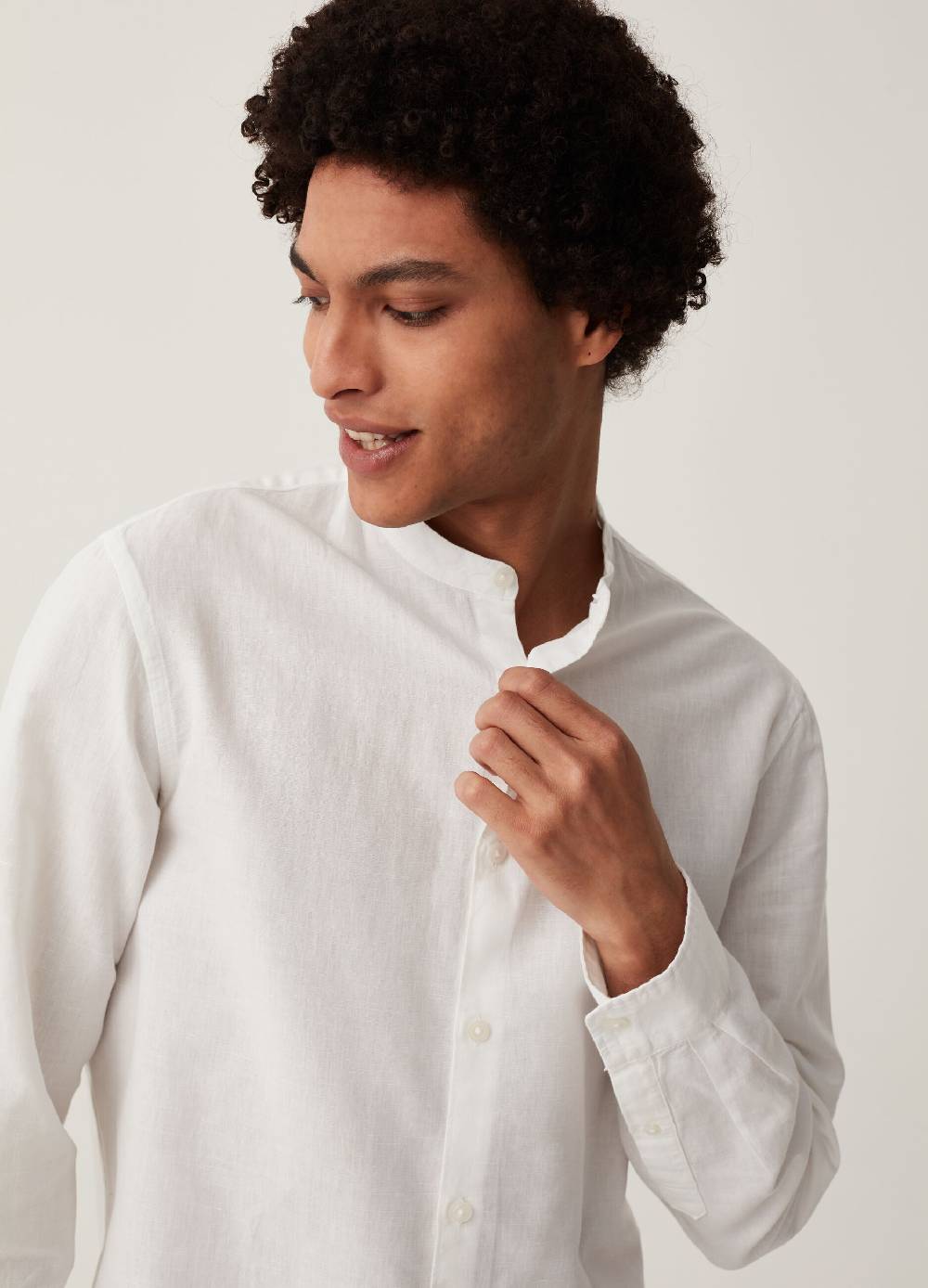 Ovs Camicia Regular Fit In Cotone E Lino Grand&Hills
