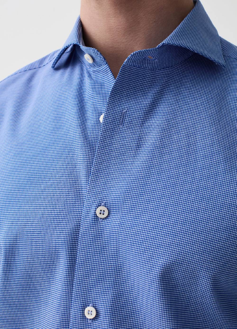Ovs Camicia Slim Fit In Cotone Easy Iron Micro Fantasia