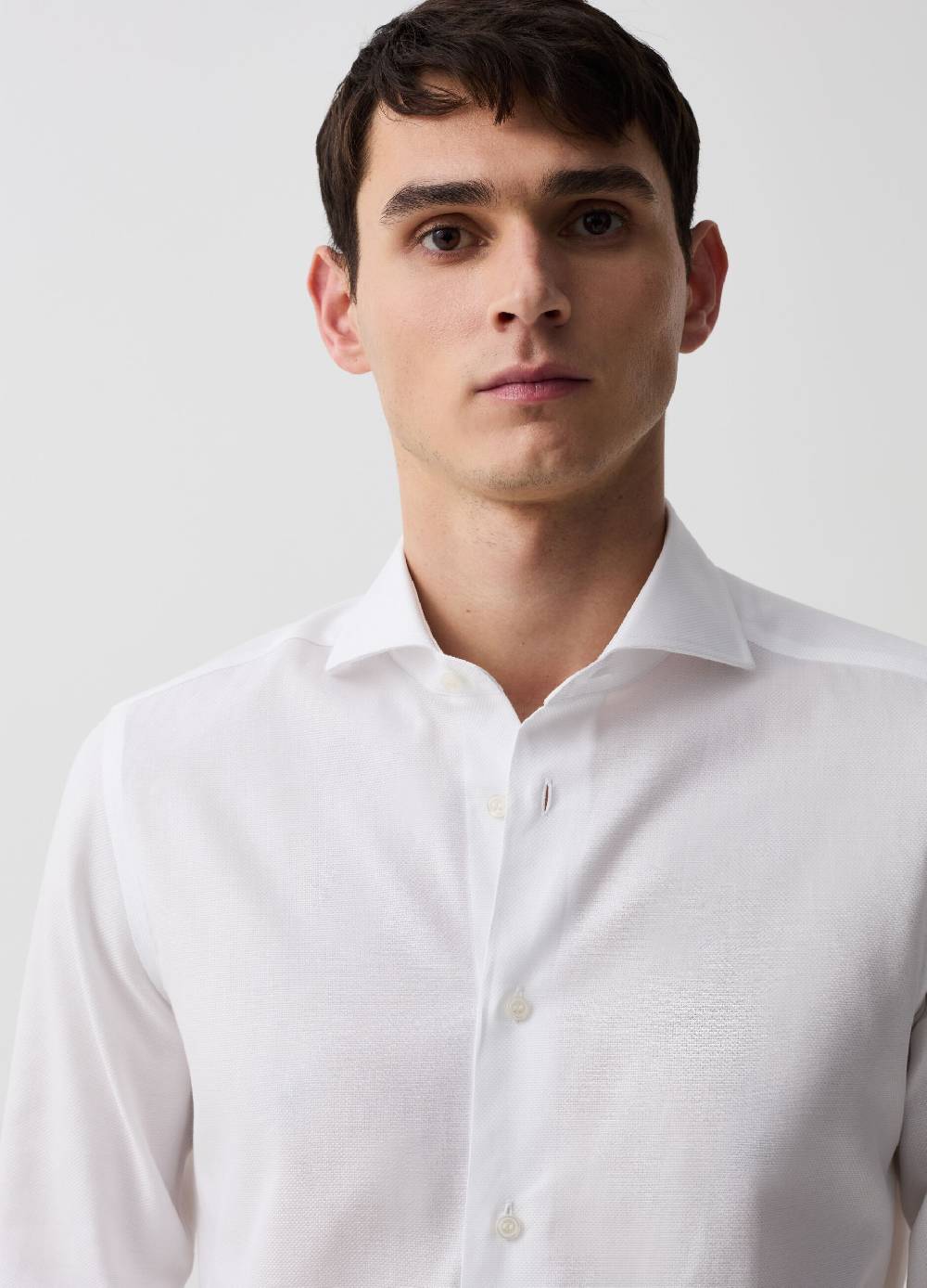 Ovs Camicia Slim Fit In Cotone Oxford Doppio Ritorto