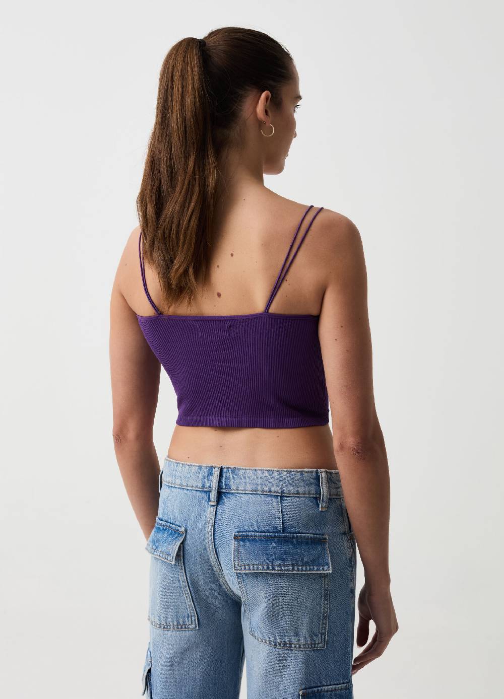 Ovs Crop Top A Costine Seamless B.ANGEL X MARE FUORI