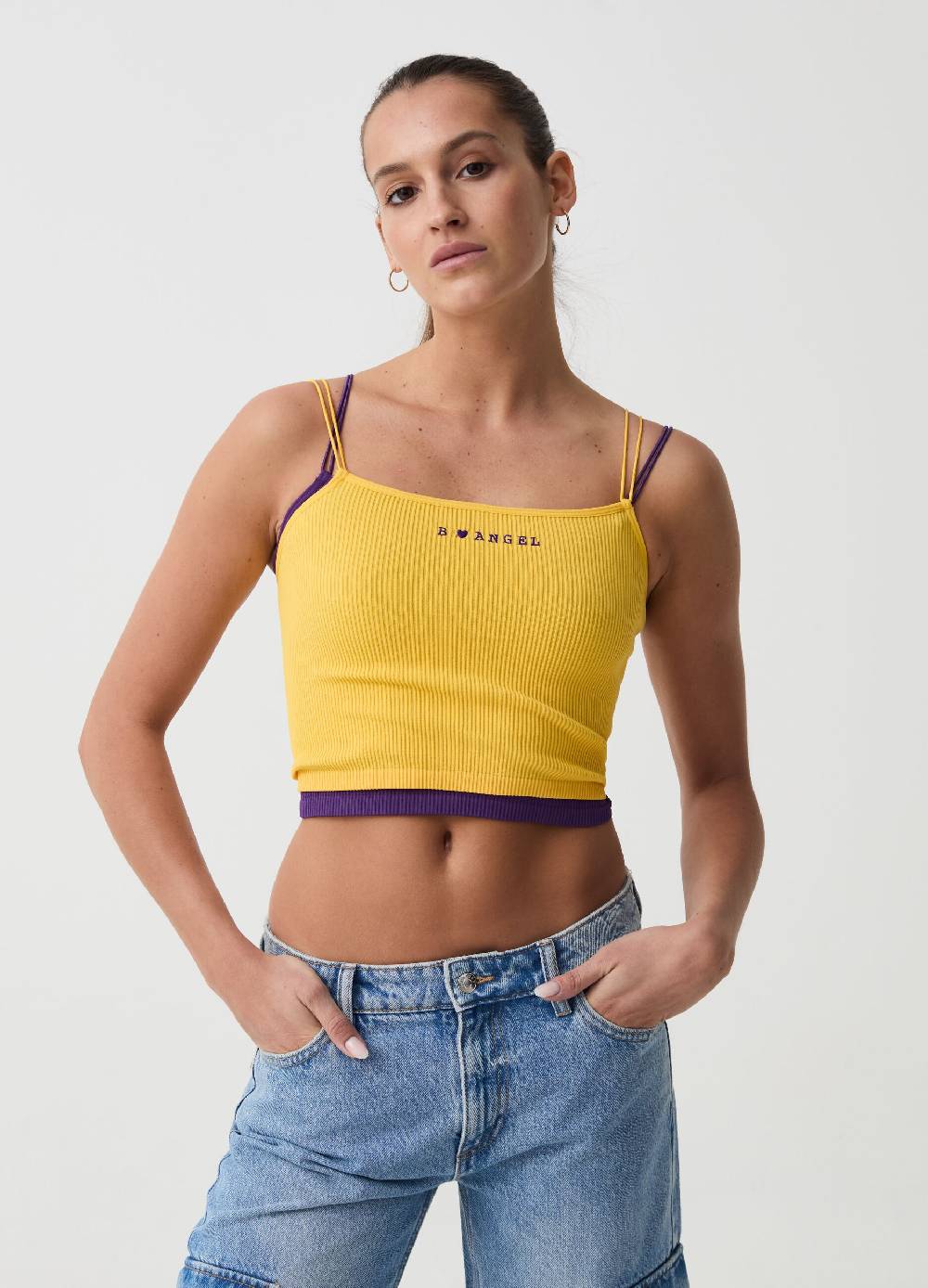 Ovs Crop Top A Costine Seamless B.ANGEL X MARE FUORI