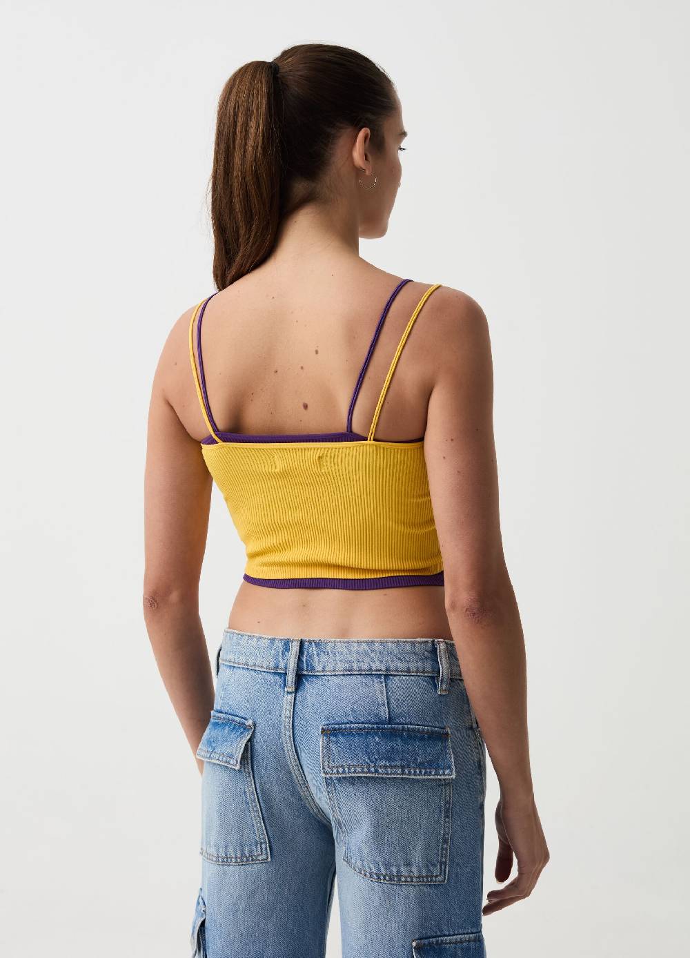 Ovs Crop Top A Costine Seamless B.ANGEL X MARE FUORI