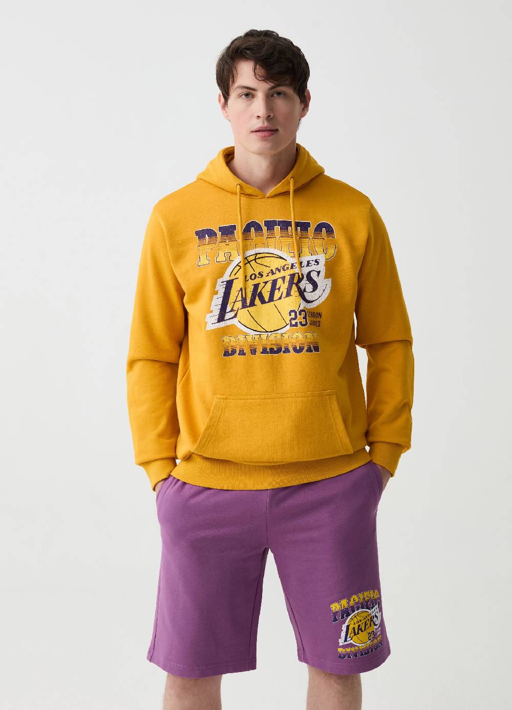 Ovs Felpa con cappuccio e stampa NBA Los Angeles Lakers