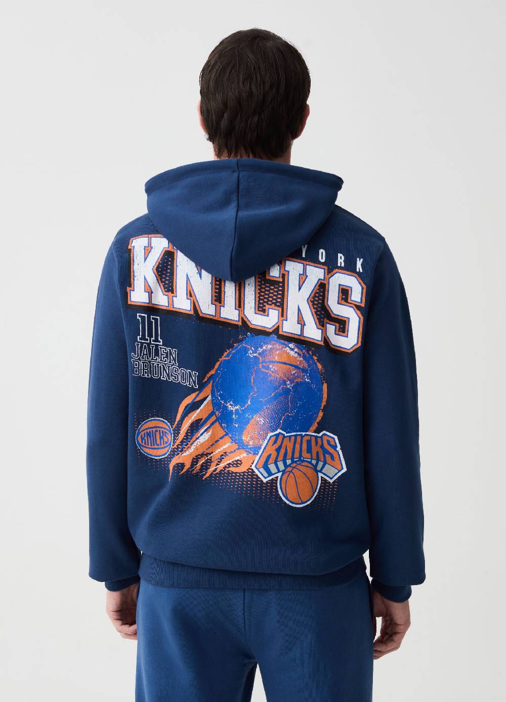 Ovs Felpa Con Cappuccio E Stampa NBA New York Knicks
