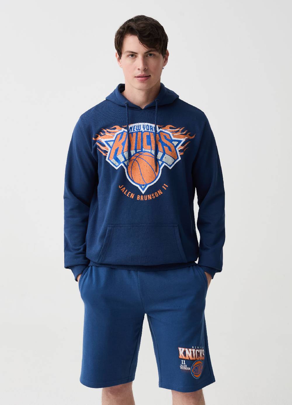 Ovs Felpa con cappuccio e stampa NBA New York Knicks