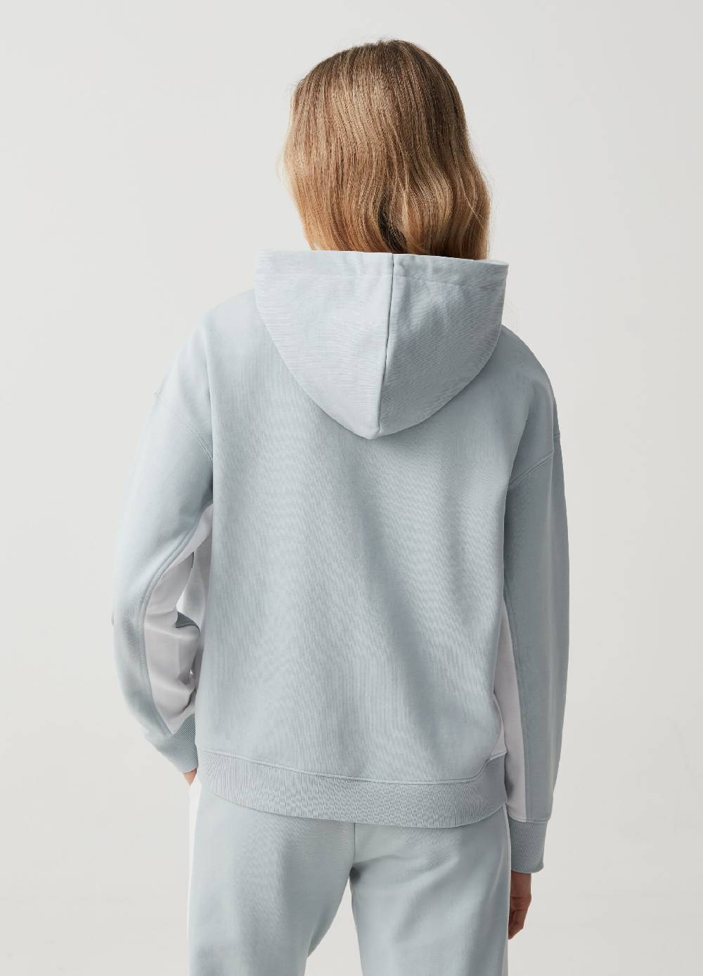 Ovs Felpa Essential Con Cappuccio E Bande A Contrasto