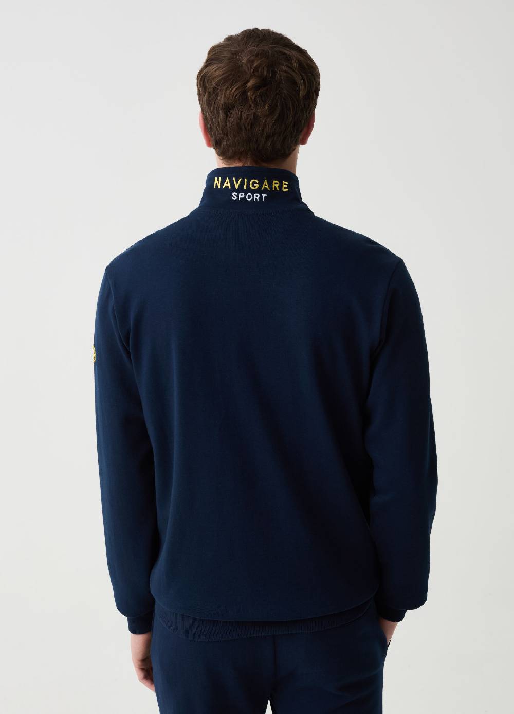 Ovs Full-zip A Collo Alto Con Ricamo Navigare Sport