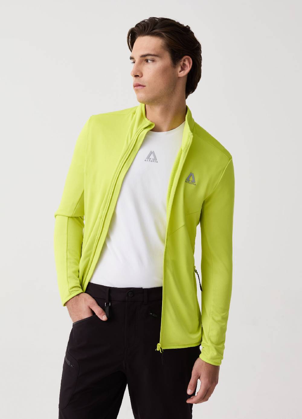 Ovs Full-zip A Collo Alto In Tessuto Tecnico Altavia