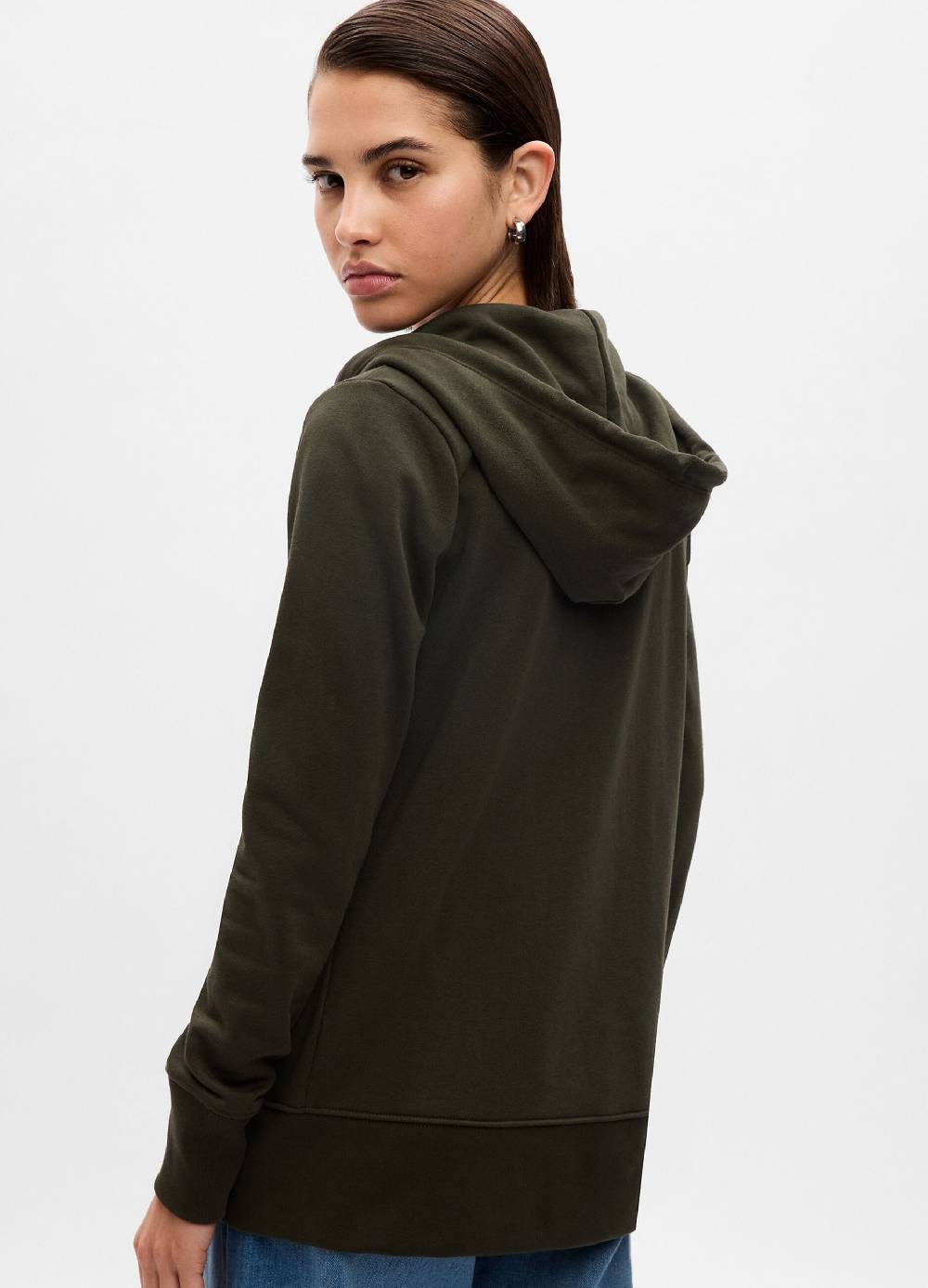 Ovs Full-zip In French Terry Applicazione Logo Boucle