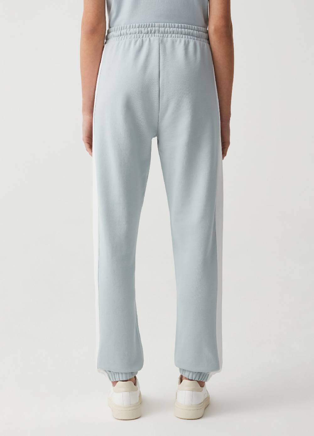 Ovs Joggers Essential In Felpa Con Bande A Contrasto