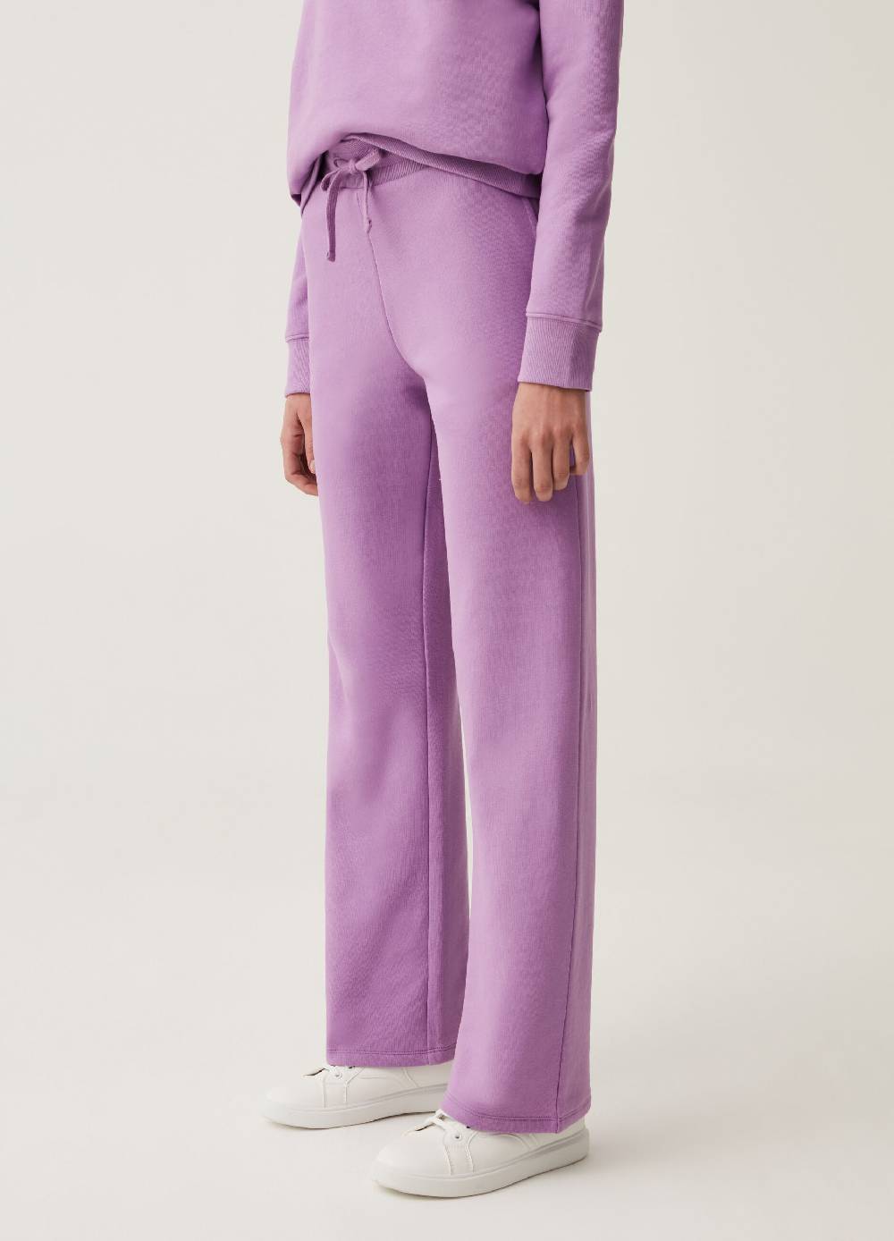 Ovs Joggers Fitness Straight Fit In Felpa Con Coulisse