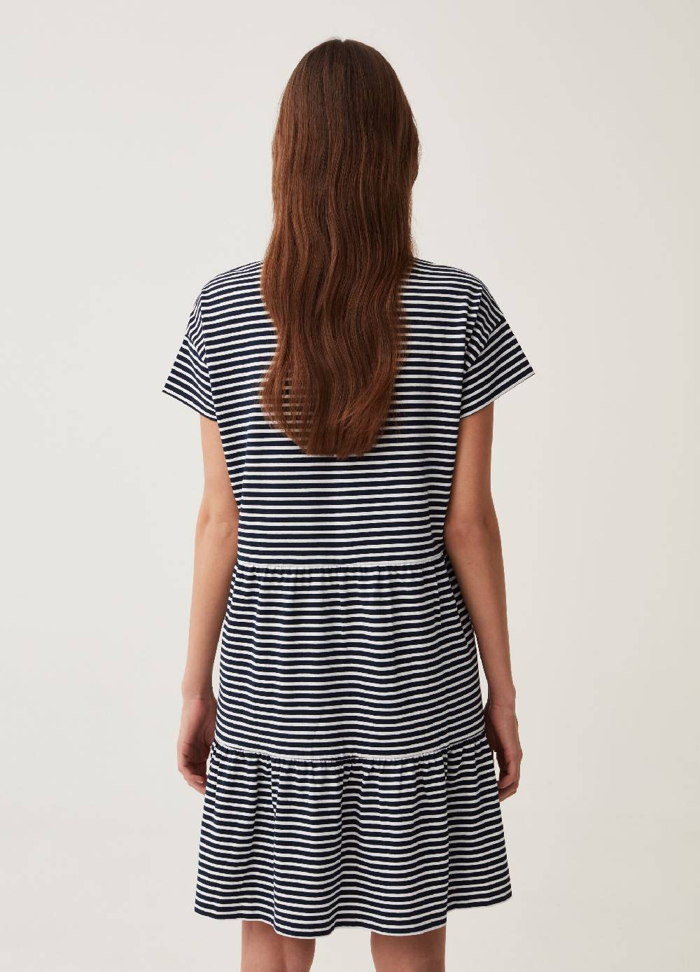 Ovs Abito A Balze Con Fantasia A Righe