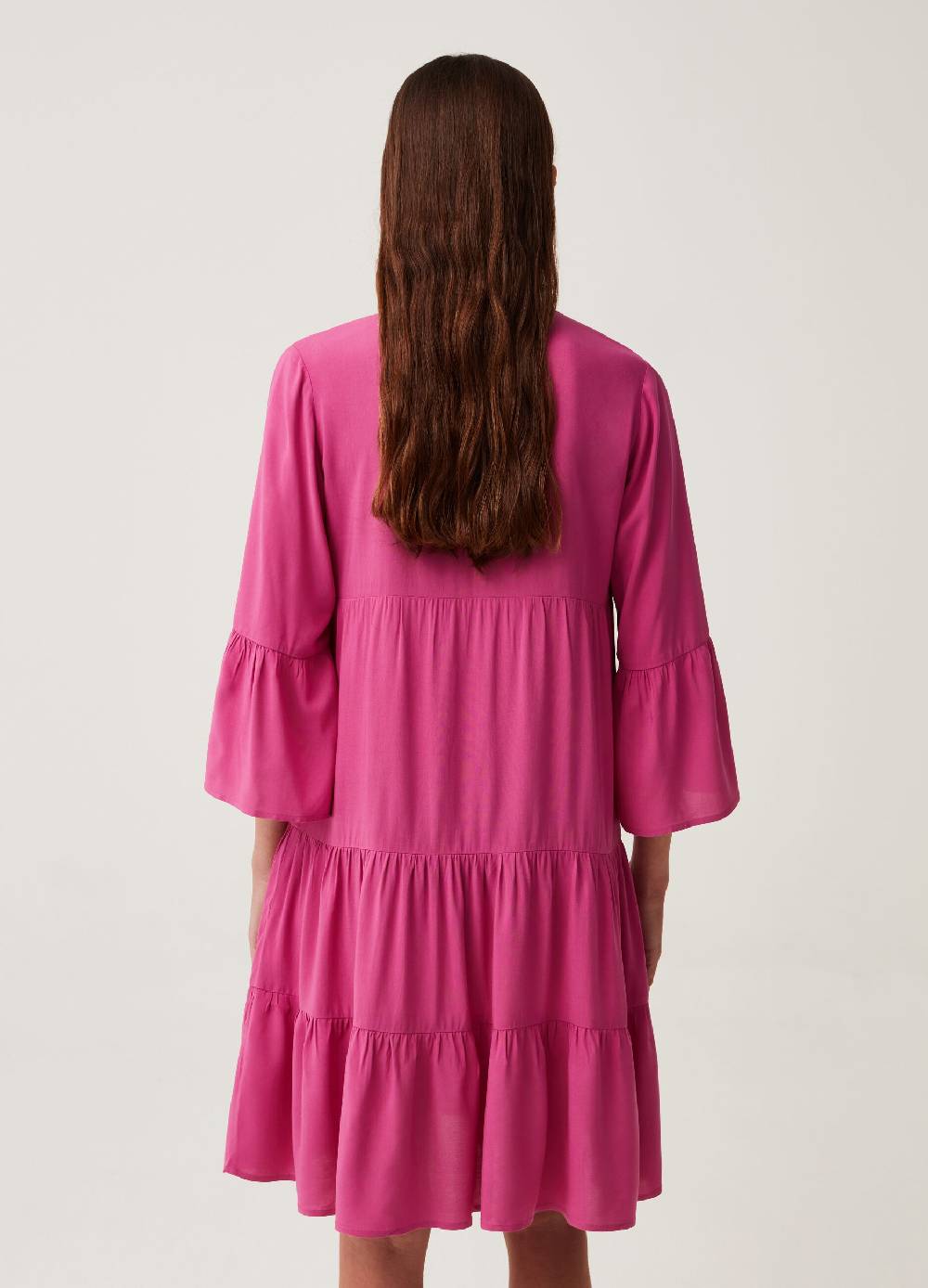 Ovs Abito Chemisier A Balze In Viscosa Sostenibile