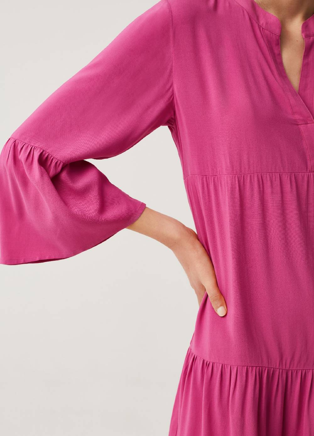 Ovs Abito Chemisier A Balze In Viscosa Sostenibile