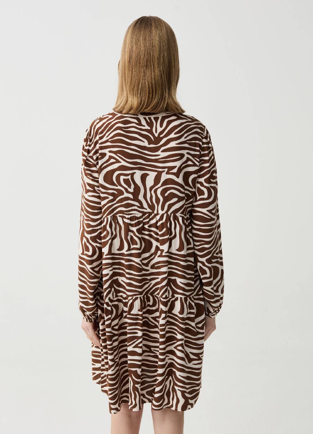 Ovs Abito Chemisier Con Collo Alla Coreana