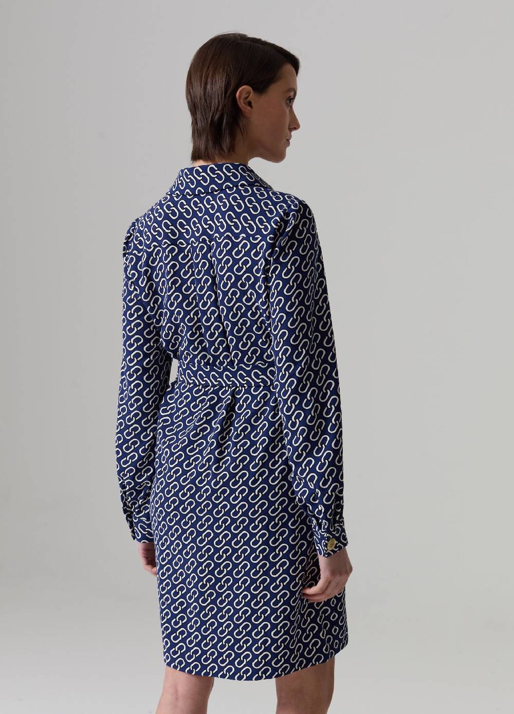 Ovs Abito Corto Chemisier In Crêpe Con Cintura