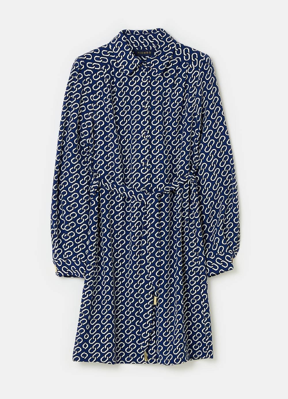 Ovs Abito Corto Chemisier In Crêpe Con Cintura