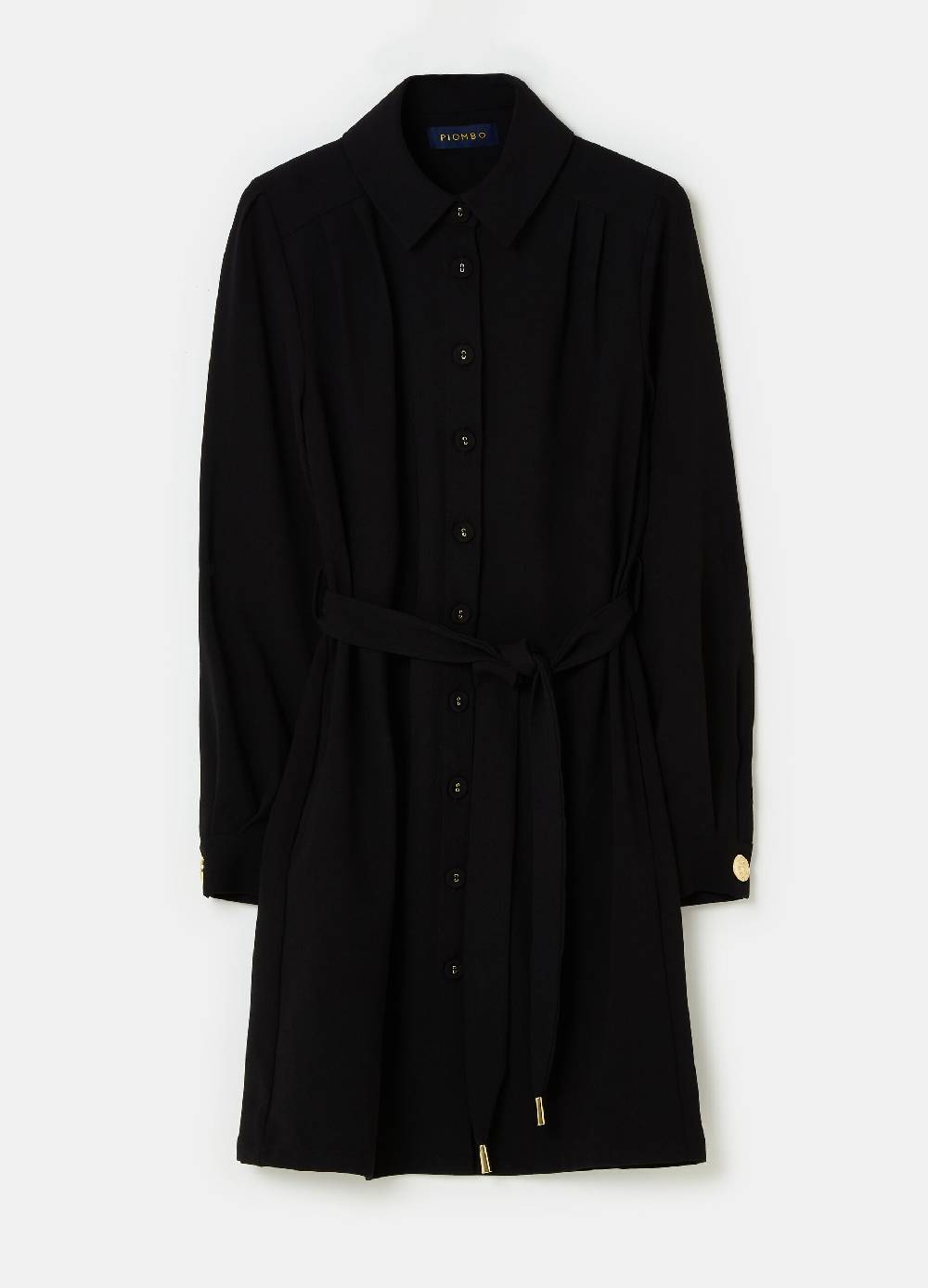 Ovs Abito Corto Chemisier In Crêpe Con Cintura