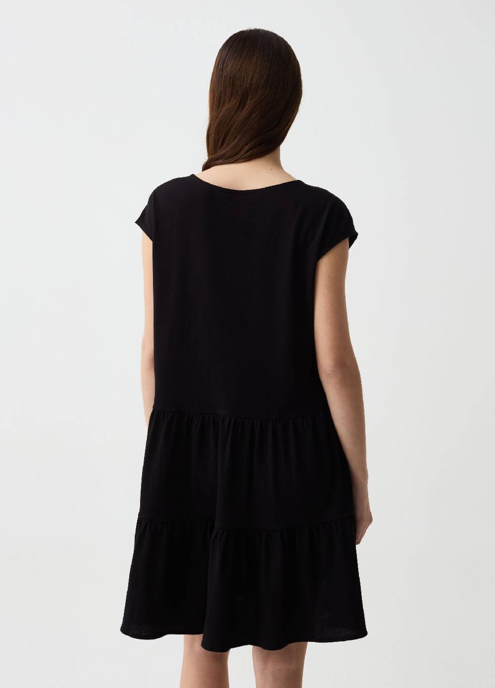 Ovs Abito Corto Con Inserto In Pizzo