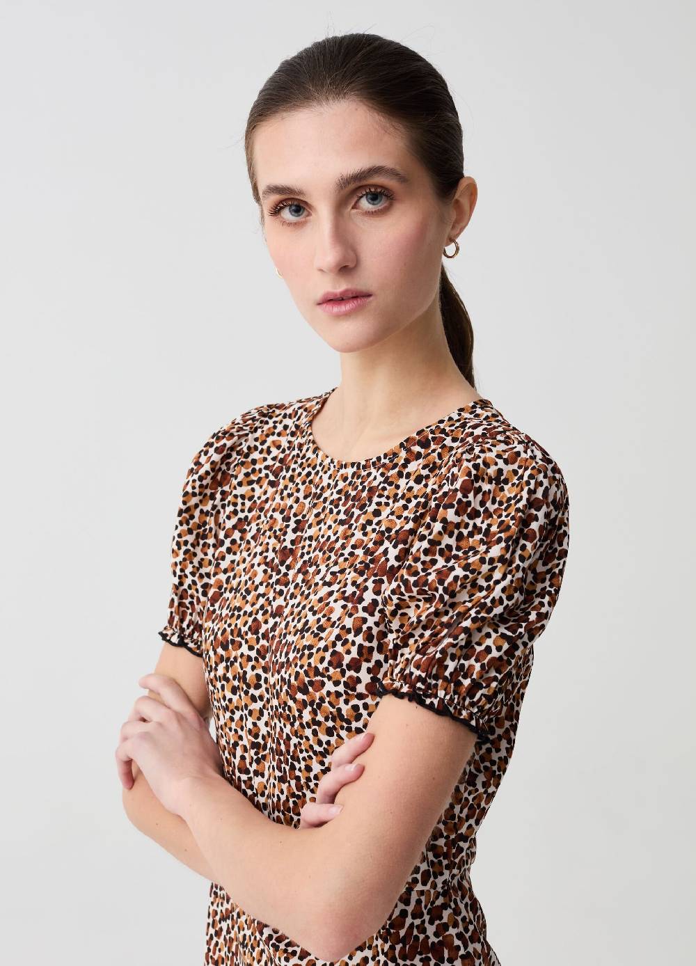 Ovs Abito Corto Con Maniche A Palloncino