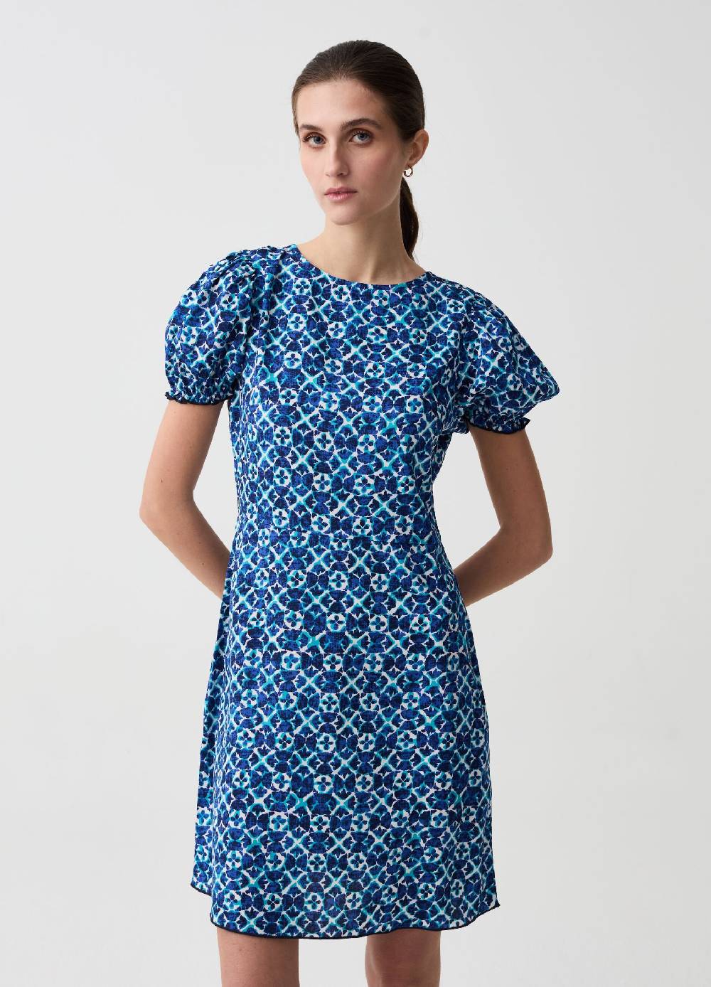 Ovs Abito corto con maniche a palloncino