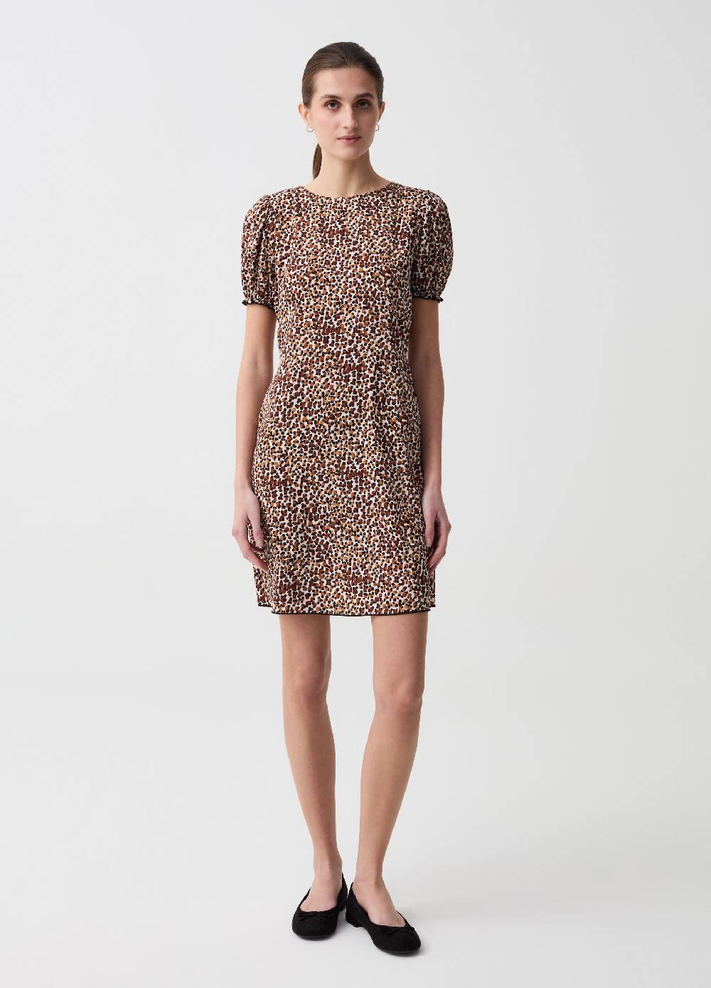 Ovs Abito corto con maniche a palloncino