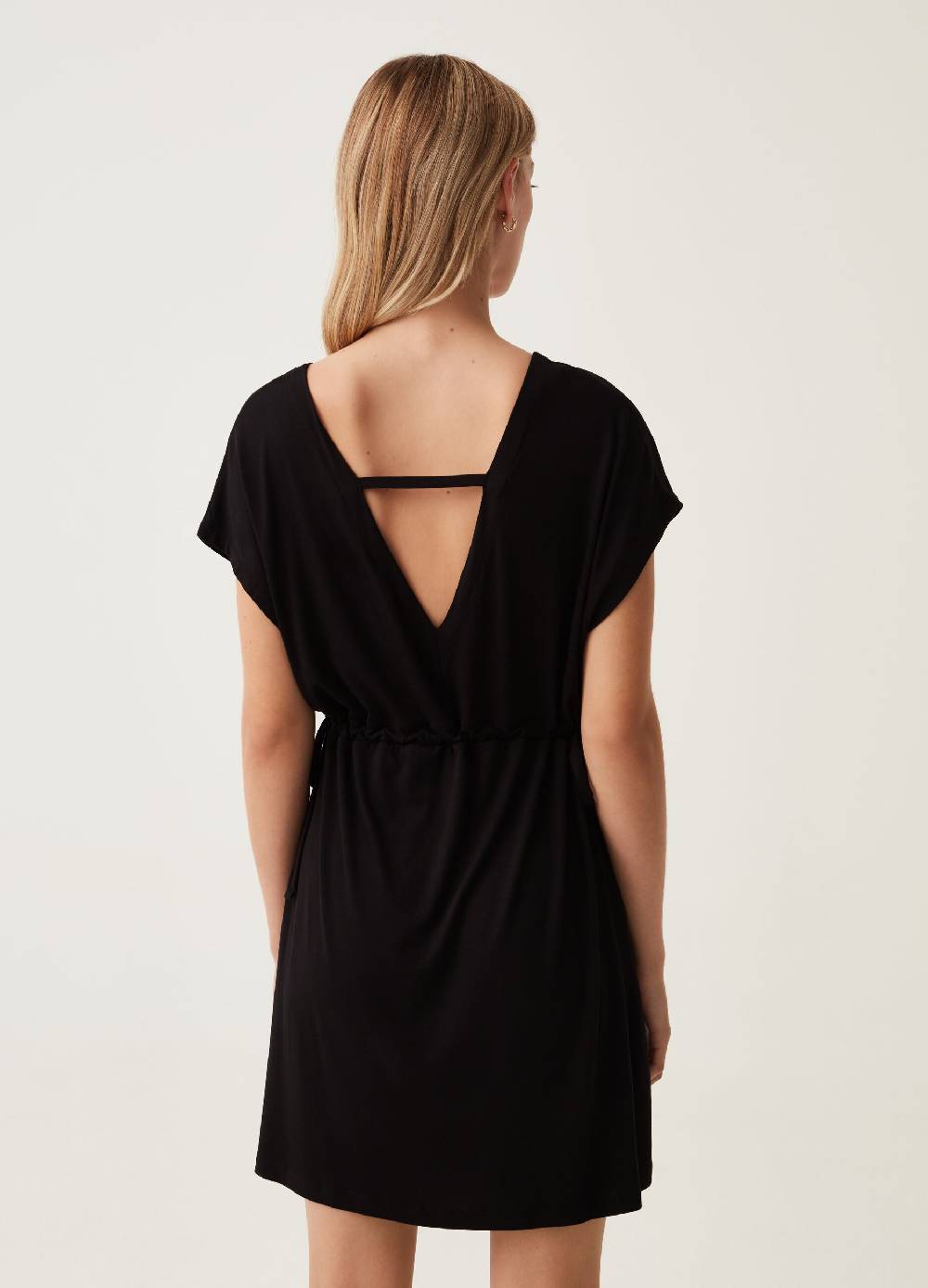 Ovs Abito Corto Con Scollo A V Maniche A Kimono